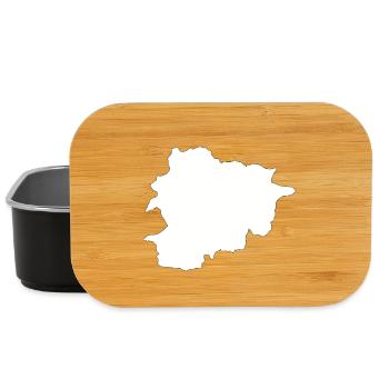 Andorra Kontur Silhouette - Lunch Box - Schwarz - Vorne