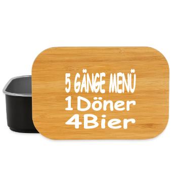 Bier - Lunch Box - Schwarz - Vorne