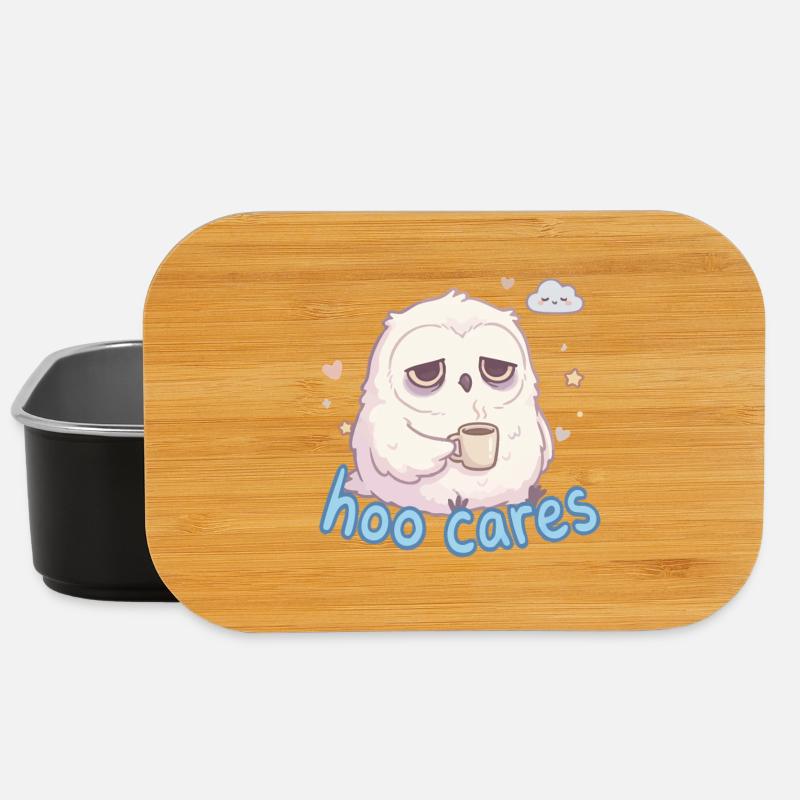 Hoo Cares – Sweet Owl Coffee - Lunch Box - black