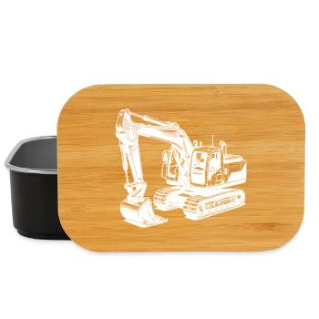 Pelle puissante : la machine à bras long - Boîte à goûter - noir - Devant