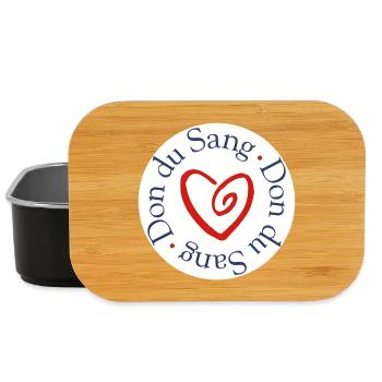 Blood Donation Heart Solidarity - Lunch Box - black - Front