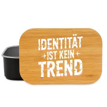 Identity Is Not A Trend Statement Pride - Lunch Box - black - Front