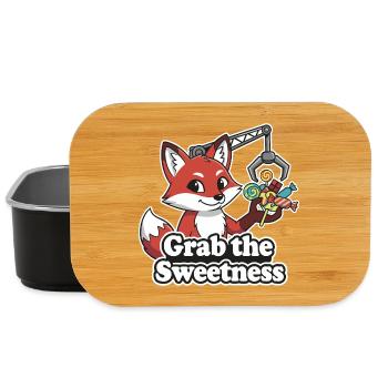 Fuchs greift nach Süßigkeiten - Lunch Box - Schwarz - Vorne