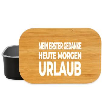Urlaub - Lunch Box - Schwarz - Vorne
