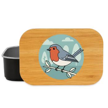 robin - Lunch Box - black - Front