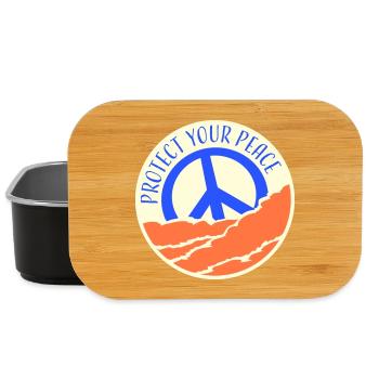 Protect Your Peace Mental Health Mindfulness - Lunch Box - black - Front