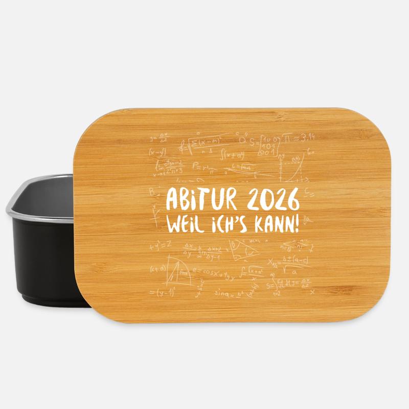 ABITUR 2026 - PARCE QUE JE PEUX LE FAIRE - Boîte à goûter - noir