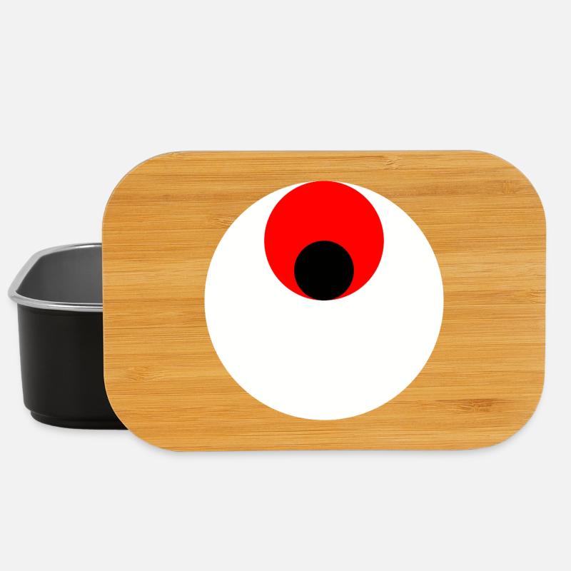 3 cercles, blanc, rouge et noir - Boîte à goûter - noir