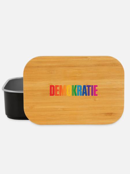 Demokratie - Cool Pride Logo - Lunch Box - Schwarz