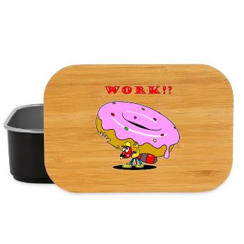 Ant Donut Worker Cartoon - Lunch Box - Schwarz - Vorne