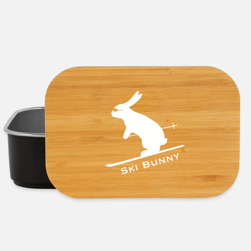 Rabbit Skier - Lunch Box - black