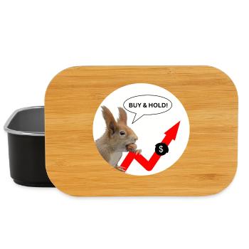Finanzshirt Eichhörnchen Buy & Hold  - Lunch Box - Schwarz - Vorne