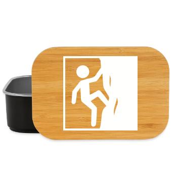 Klettern Symbol Sport - Lunch Box - Schwarz - Vorne
