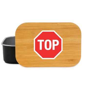 Nach oben! (Stopp) - Lunch Box - Schwarz - Vorne