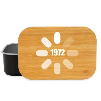 1972 Birthday 1972 Birthday Ideas - Lunch Box - black - Front