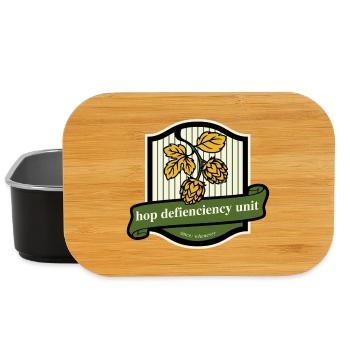 Hop Deficiency Unit Funny Beer Saying - Lunch Box - black - Front