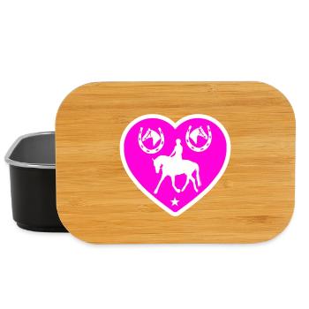 Pferde - Lunch Box - Schwarz - Vorne