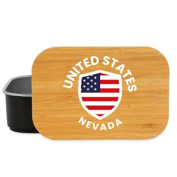 Flag Shield USA Las Vegas - Lunch Box - black - Front