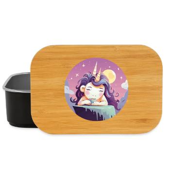 Mondtee Einhorn am Abend - Lunch Box - Schwarz - Vorne