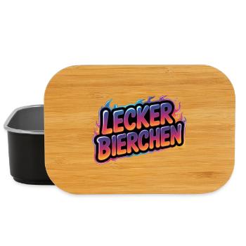 Lecker Bierchen - Funny Alcohol T-Shirt - Lunch Box - black - Front
