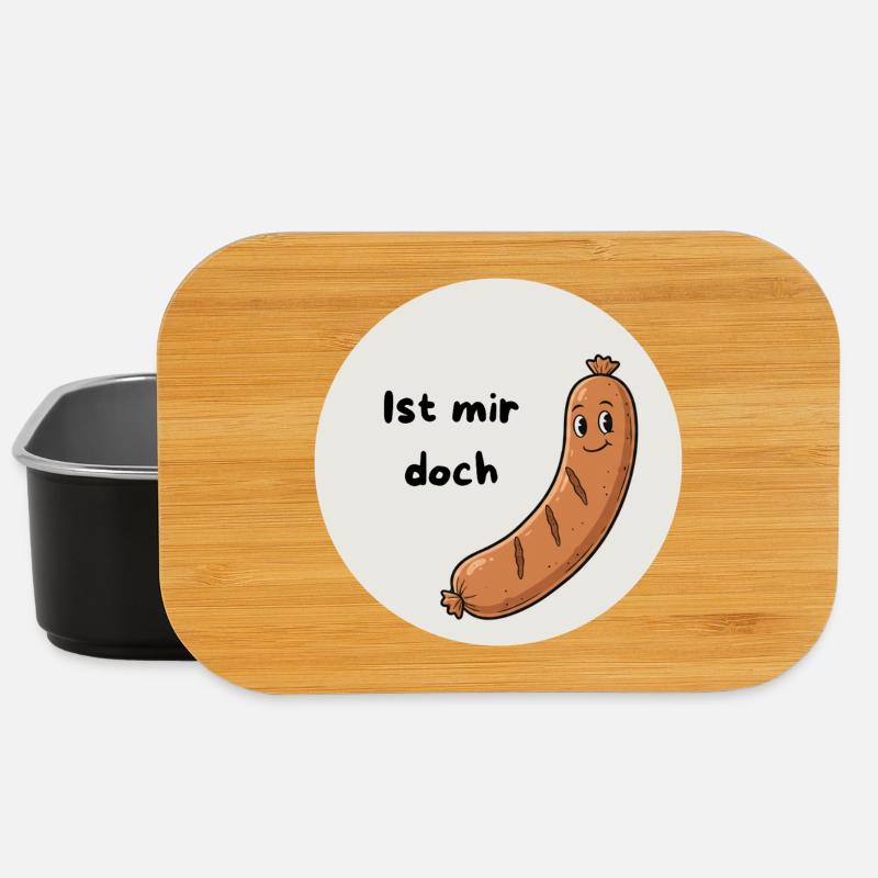 Ist mir doch Wurst - Lunch Box - Schwarz