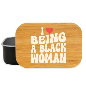 Proud Black Woman Identity Statement - Lunch Box - black - Front