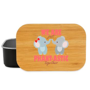 Phantastische Freunde Elefanten - Lunch Box - Schwarz - Vorne