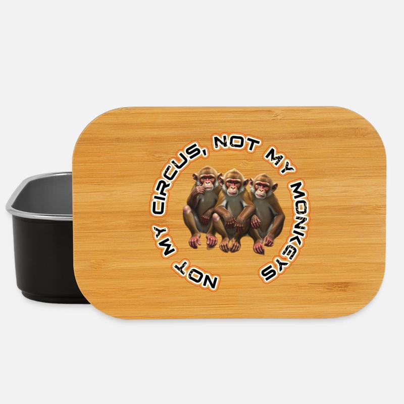 Not My Monkey Trio - Lunch Box - black