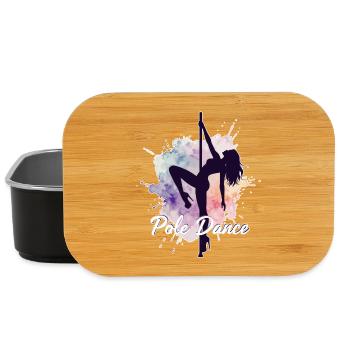 Pole Dance Pole Dancers Watercolor Strong Gift - Lunch Box - black - Front