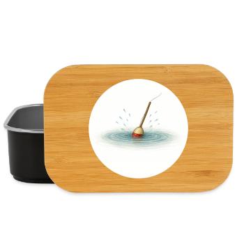 Flotteur de pêche dans l’eau – minimaliste - Boîte à goûter - noir - Devant
