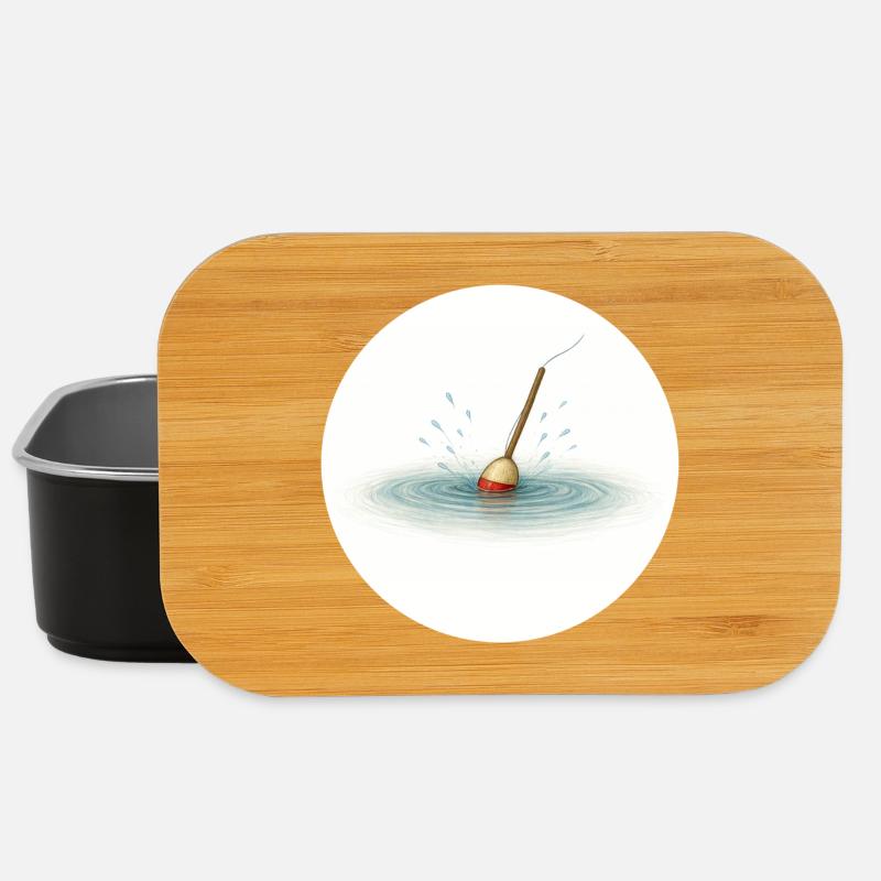 Flotteur de pêche dans l’eau – minimaliste - Boîte à goûter - noir