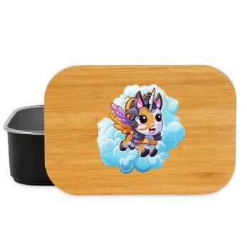 Vol du Petit Poney Licorne Nuage - Boîte à goûter - noir - Devant