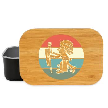 aztec Mayan calendar Inca - Lunch Box - black - Front