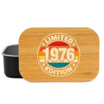 Limited Edition 1976 50. Geburtstag - Lunch Box - Schwarz - Vorne