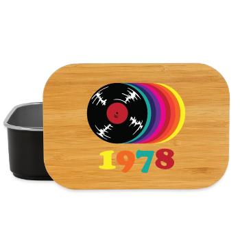 Rétro Vinyl Rainbow 1978 - Boîte à goûter - noir - Devant