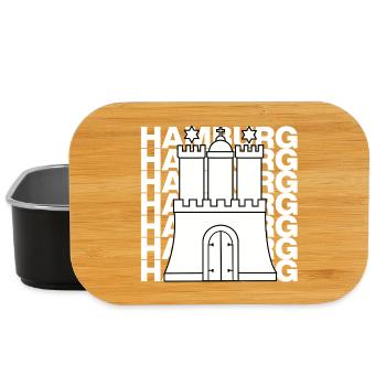 HAMBURG STADTTOR, HANSE, MOIN, HH - Lunch Box - Schwarz - Vorne