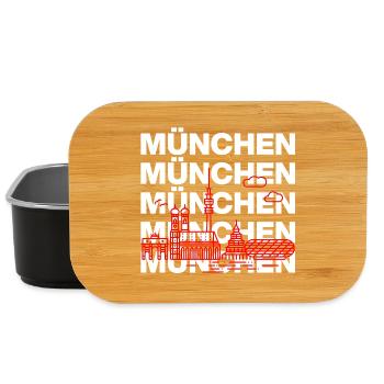 MÜNCHEN SKYLINE STACK – MIA SAN MUNICH - Lunch Box - Schwarz - Vorne