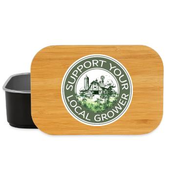 Support your local grower - Lunch Box - Schwarz - Vorne