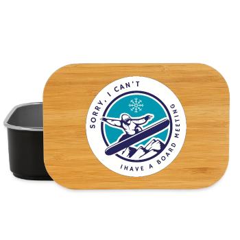 Snowboarding Board Meeting - Lunch Box - Schwarz - Vorne