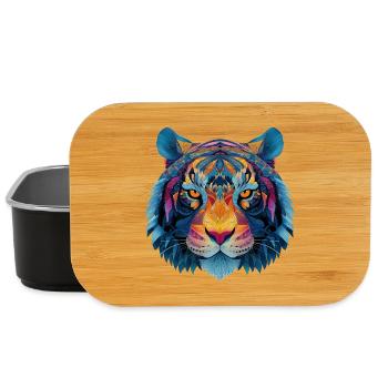 Tiger Head - Lunch Box - black - Front