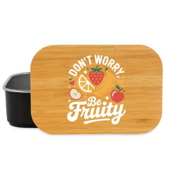 Don't Worry Be Fruity - Lunch Box - Schwarz - Vorne