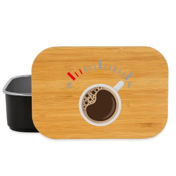 Vollgepumpt mit Kaffee - Lunch Box - Schwarz - Vorne