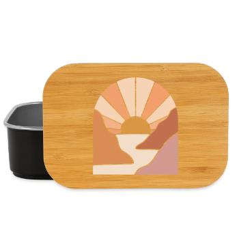 Sunlit Canyon Path - Lunch Box - black - Front