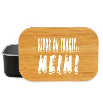 Nee - Lunchbox - zwart - Voor