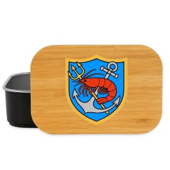 Krabbenfischer Wappen - Lunch Box - Schwarz - Vorne