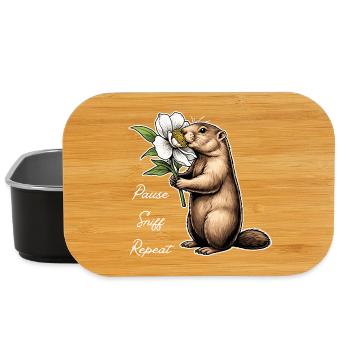 Marmot: Break, sniff, carry on - Lunch Box - black - Front
