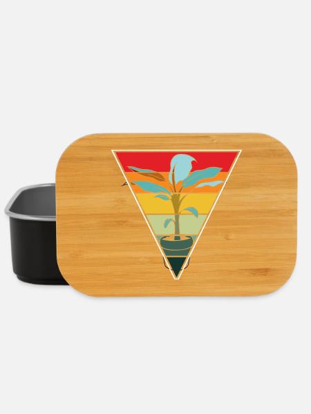 Vintage Plant Lover Plants Succulent Flower - Lunch Box - Schwarz