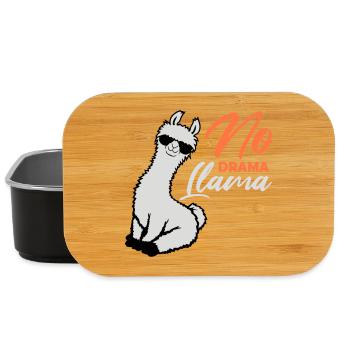 No Drama Lama Cool Sonnenbrille Sitzend Entspannt - Lunch Box - Schwarz - Vorne