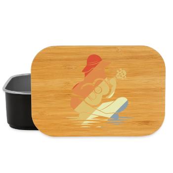 Weibliche Ukulele Grafik - Lunch Box - Schwarz - Vorne