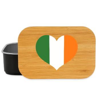 Herz-Emblem der irischen Flagge - Lunch Box - Schwarz - Vorne